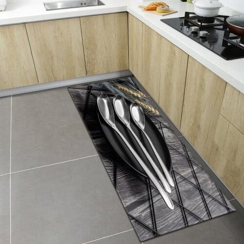 Bathroom Kitchen Anti-Slip Mat Hallway Entrance Doormat Home Bedroom Bedside Childrens Long Carpet Rug Decoration Floor Balcony