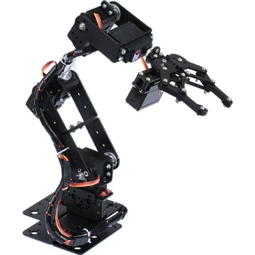 DIY Assembled 6-dof Mechanics Servo Handle Robotic Arm For Robotics Learning Kit