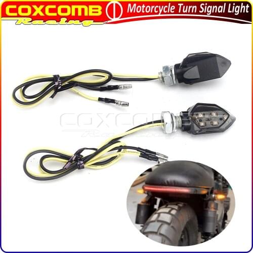 For Honda Suzuki Kawasaki Yamaha Mini Smoke Lens 5 LED 12V E8 Approved Turn Signals Indicator Motorcycle Amber Blinker Lamp