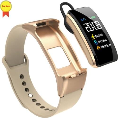 Smart Talk Wristbands 2019 talk Bands Bracelet Fitness Tracker Heart Rate Monitor Bluetooth Earphone Smart Band For IOS Android