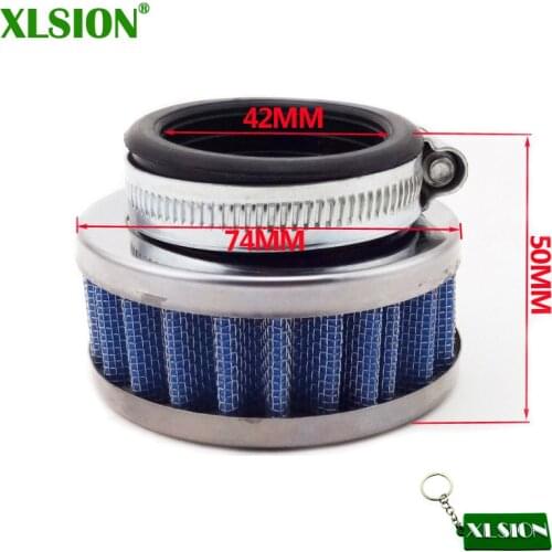 XLSION 42mm Air Filter For 47cc 49cc Carburetor Mini Moto Pocket Bike Mini Dirt ATV Quad Go Kat Buggy Scooter