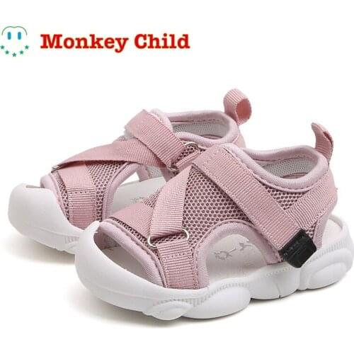2021 Summer Kids Mesh Sandals Baby Girls Casual Shoes Children Beach Classic Brand Black Shoes Fashion Sport Sandals