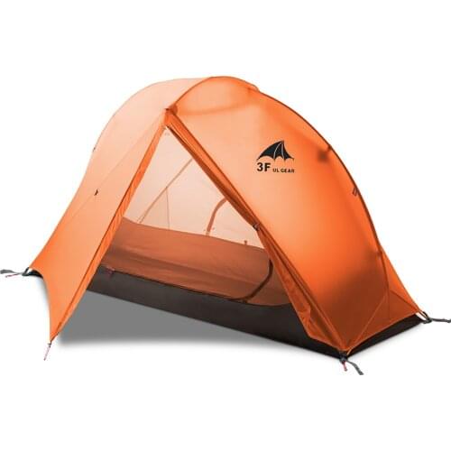 3F UL GEAR Floating Cloud 1 Camping Tent 1 Person 3-4 Season 15D Outdoor Ultralight Hiking Backpacking Hunting Waterproof Tents