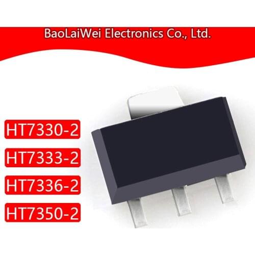 200pcs HT7330-2 HT7333-2 HT7336-2 HT7350-2 3SOT89 Electronic Components Integrated Circuits TinyPower™ LDO voltage regulator