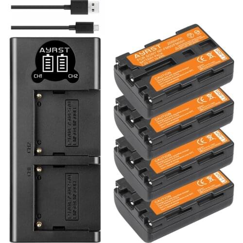 2000mAh NP-FM50 NPFM50 NP-FM50 NP Battery + USB charger for Sony NP-FM51 NP-FM30 NP-FM55H CD-TRV108 DCR-PC101 A100 Series