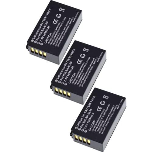 3x EN-EL20 EL20a Battery for Nikon 1 S1 1 J1 1 J2 1 J3 1 V3 Coolpix A