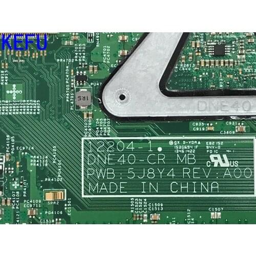 FAST SHIPPING 12204-1 DNE40-CR 5J8Y4 REV: A00 FOR DELL INSPIRON 3421 5421 2421 Laptop Motherboard ONBOARD I3 CPU