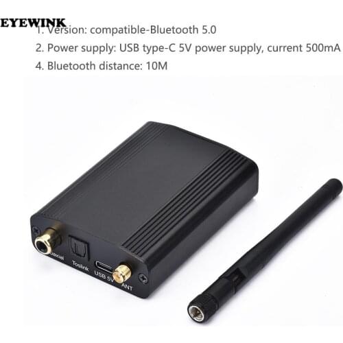 CSR8675 Bluetooth 5.0 24Bit/96K Aptx Aptx-HD LDAC Receiver Digital Audio Hifi Coaxial Optical SPDIF Wireless Adapter