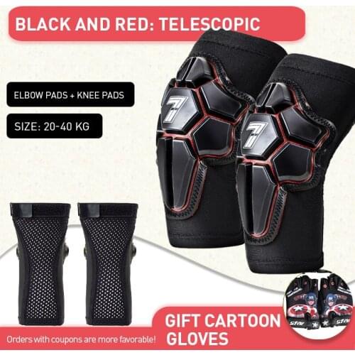 7'oclock Kids Roller Skating Balance Car Elbow Pads And Knee Pads Breathable Soft Protective Gear Riding Equipment Snowboarding