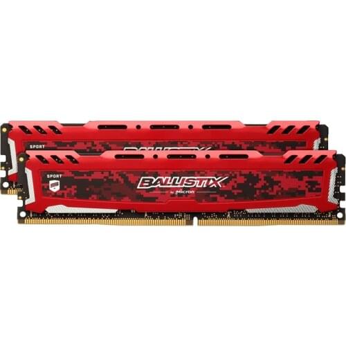 Ballistix Sport platinum red Sport memory DDR4 2400 MT/s (PC4-19200) DDR4 4GB 8GB 16GB 32GB LT DIMM 288-shot MHz