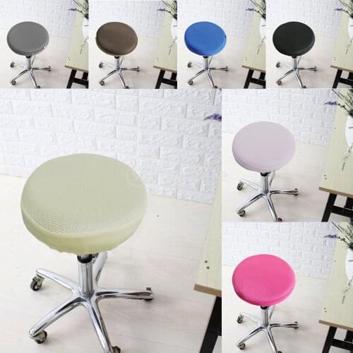 2Pcs 12 - 16 inch Elastic Bar Stool Covers Round Chair Seat Cushion Cover