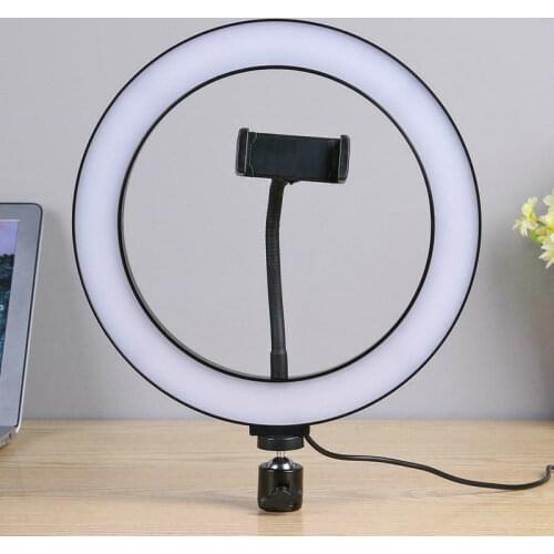 Photography 10" Selfie LED Ring Light Studio Photo Video Dimmable Lamp 26 cm(Dia.) f/Makeup Youtube Tiktok Camera Phone Lighting