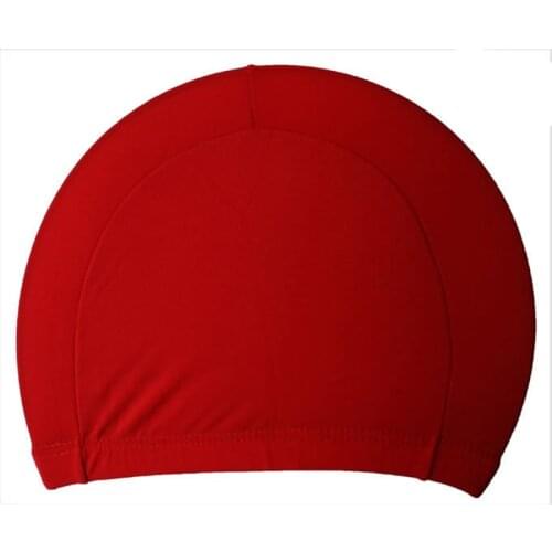 Hot Selling Elastic Waterproof PU Fabric Protect Ears Long Hair Sports Swim Pool Hat Swimming Cap for Men & Women Adults