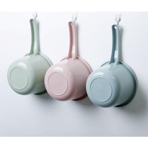 Long Handle Bathing Shampoo Cups Kitchen Tool Wash Vegetables Water Spoon Plastic Sprinklers Bathing Spoon Water Scoops