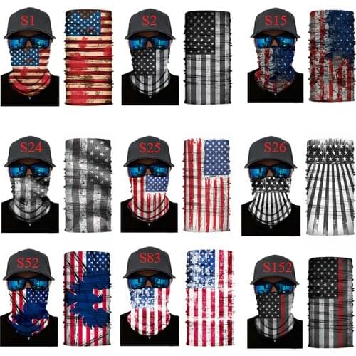 Hot Seamless Bandana Outdoor Elastic Flag Men Scarf Sun Block Collar Bandana Women Cycling Scarves