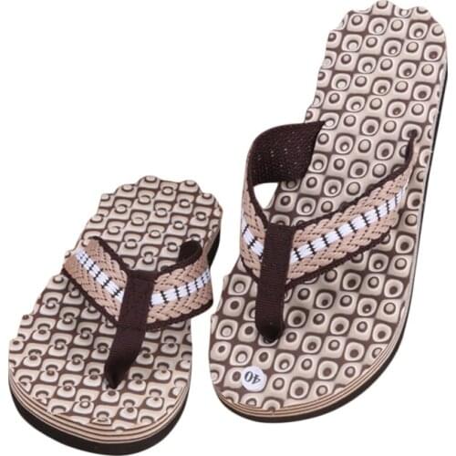 2021 New Arrival Summer Men Flip Flops High Quality Beach Sandals Anti-Slip Zapatos Hombre Casual Shoes Wholesale