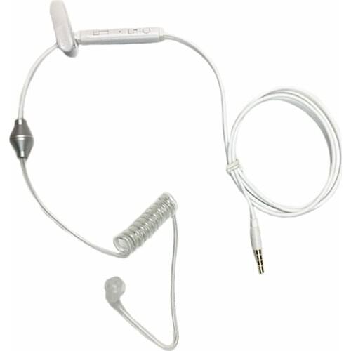 10xCell Mobile Phone Anti-radiation Earphone Earpiece W/Volume Control Answer Mic Tube Agents Spiral Headset Bend 3.5mm Jack