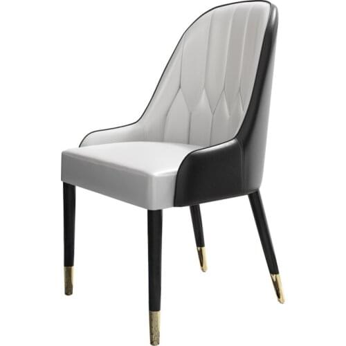 Nordic Upholstery Chair Modern Leisure Household Restaurant Chair Simple Luxury High Back Coffee Shop Hotel Model Room Chair