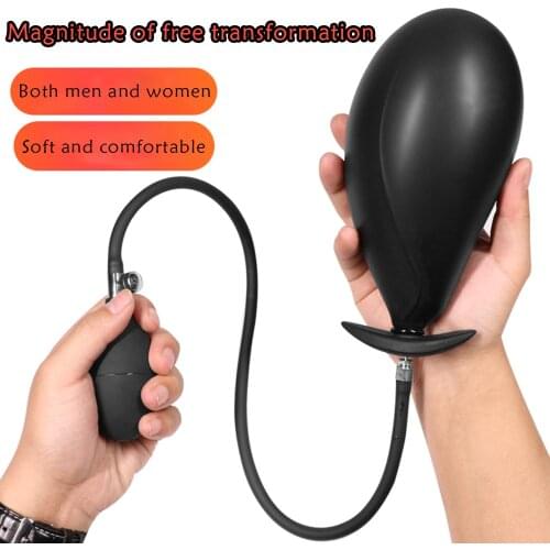 Huge Anal Dildo for Man Women Inflatable Butt Plug Expandable Plugs Expansion Massager Anal Plugs Dilator Large Pump Sex Toys