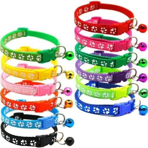 Colorul Pet Supplies Cat Collar With Bell Adjustable Buckle Collar Cat Pet Supplies Cat Accessories Collar Small Dog Chihuahua