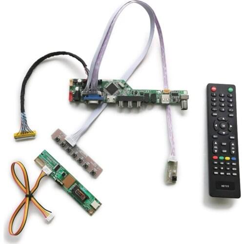 1CCFL LVDS 30-Pin DIY kit LCD display controller board 1024*768 For HT14X19/HT14X1B/HT15X34/N150X4/IAXG15S panel VGA+AV+USB