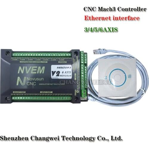 NVEM-Mach3 CNC motion controller upgrade 3 axis 4 axis 5 axis 6 axis mach3 control card Ethernet interface