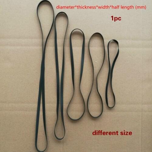 1pc rubber cassette deck audio tape record player Flat opener Vinyl record player drive belt turntable