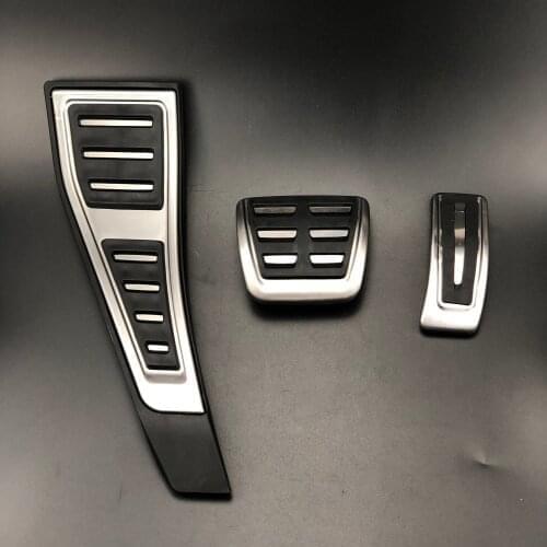 RHD Car Pedal For Audi Q7 A4 S4 RS4 B9 8W 2016 2017 2018 Modified Foot Rest RHD AT Plate Accelerator Refit Pad Decorate