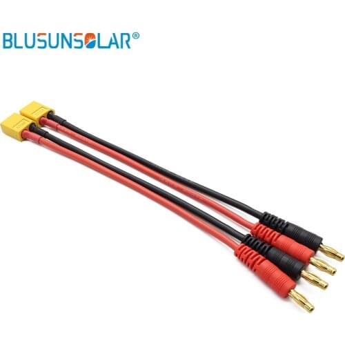 XT60 to 4.0mm Banana Plug Balance Charge Cable Adapter Connectors for RC Helicopter Quadcopter Lipo Battery Male Plug Charge