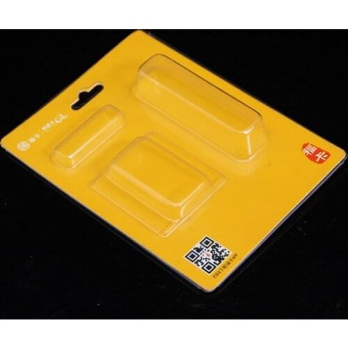 USA Custom pre-molded PVC or PET mold heat sealed onto a printed blister card for retail display ---PX3091