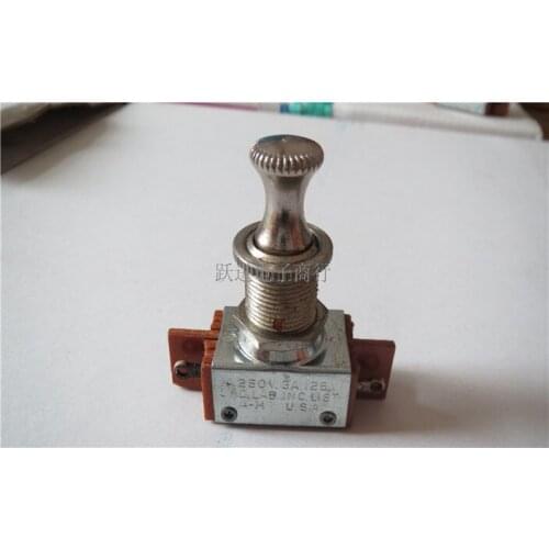 [VK] Import USA A-H Pull switch 1A250V 4 pin 4 feet power switch Aperture 12MM Self locking lock