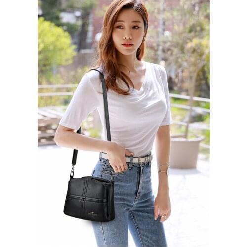 Ladys Crossbody Bag for Designer Handbag Main Femme Messenger Bag Women Leather Shoulder Bags High Quality Small Square Bag