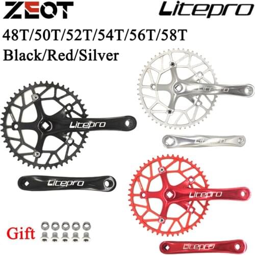 Litepro Ultralight 130 BCD 48T 50T 52T 54T 56T 58T A7075 Alloy BMX Chainring Folding Bicycle BMX Chainwheel Bike Crankset Tooth