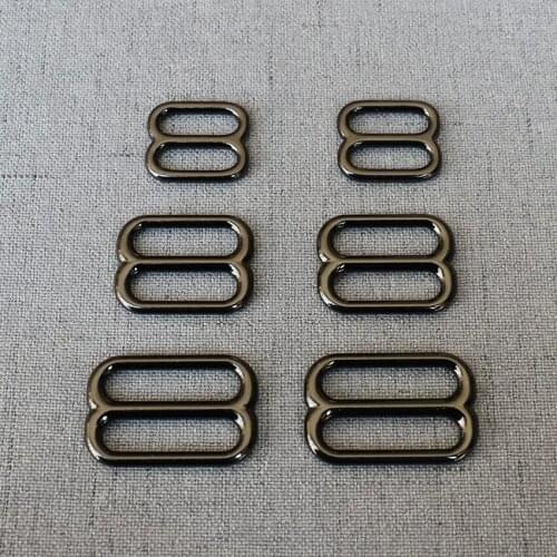10 Pcs/Lot 15mm 20mm 25mm Metal Adjuster Slider Clasp Bag Handbag Cat Dog Collar Sewing Accessories Purse Straps Belt Buckle