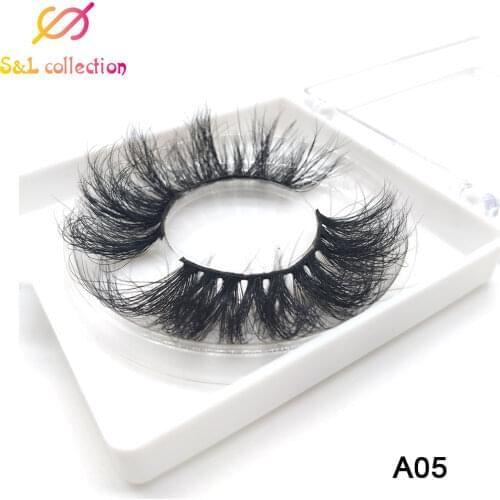 25mm 3D 5D Mink Lashes Square box Custom Packaging Label Makeup Dramatic Long Mink Lashes Thick Stirp Resuable Fully Eyelashes