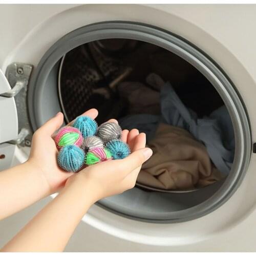 6pcs Washing ball magic laundry ball hair removal decontamination anti-winding washing machine protecting ball removal cleaning