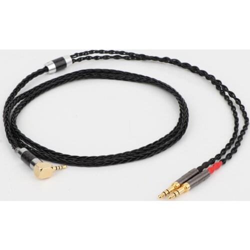 Preffair 8 Cores Headphone Earphone Cable For Denon AH-D600 D7100 Hifiman Sundara Ananda HE1000se HE6se he400