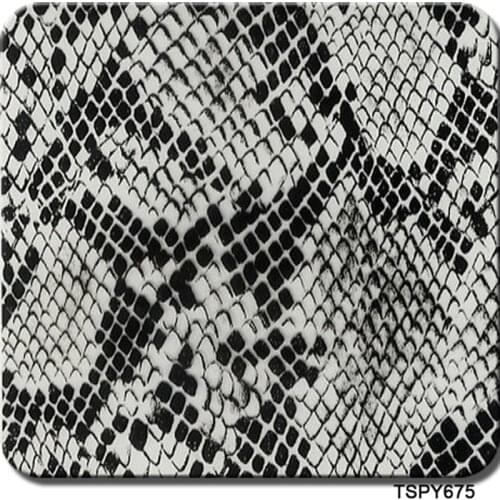 Free shipping 0.5mX2m/10m snake skin transfer vinyl water transfer printing CSPY675 hydrographics film