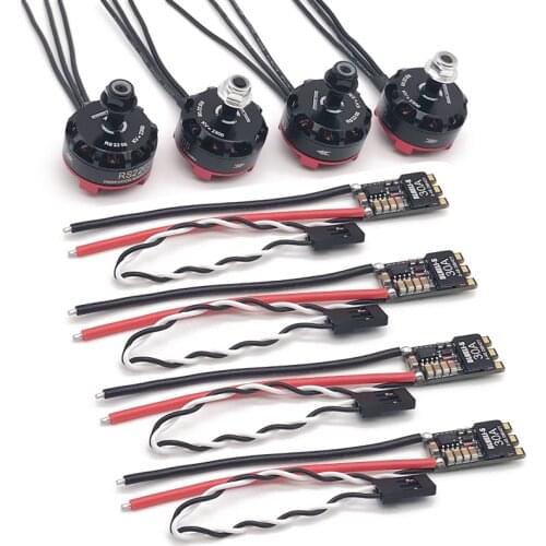 BLheli-s 30A Brushless ESC 2-4S Lipo ESC and RS2205 2300KV 2205 CW/CCW Brushless Motor for QAV200 210 250 FPV Quad Racing Drone
