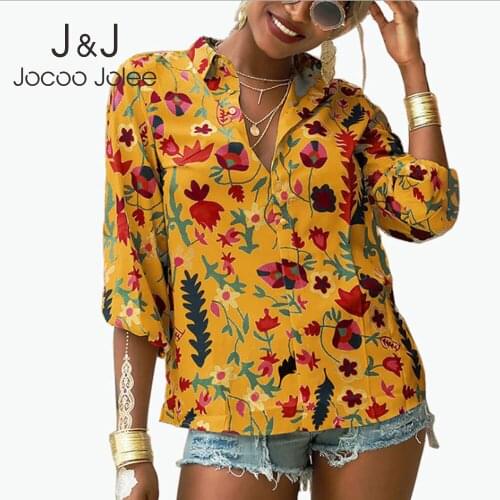 Fashion New Women Floral Printed Shirts Lapel Loose Casual Vacation Beach Breathable Tops Chiffon Stylish Blouse Vintage Outfits
