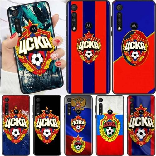 PFC CSKA Moscow Football Team For Motorola G9 G8 G Edge One E7 E6 S 2020 E6i Power Lite Marco Hyper Fusion Plus Play Phone Case