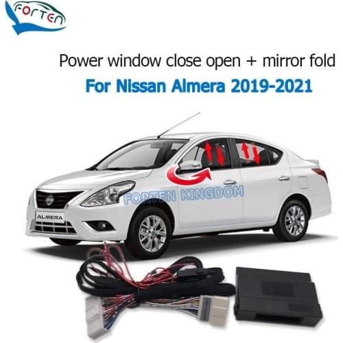 Forten Kingdom Car Auto Window Closer & Open Side Mirror Folder Unfold Kit For Nissan Almera 2020 RHD Right Hand Drive