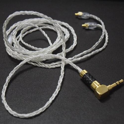 100% Newest FENGRU 1.2M Hand-made 8 core replaceable MMCX upgrade cable HiFi Earphone Wire For Shure SE535 SE215 SE846 UE900