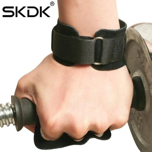 Leather Gymnastic Hand Grips Cross Fit Anti-Skid Bodybuilding Weight Lifting Pull Up Bar Kettlebell Workout Palm Protector Glove