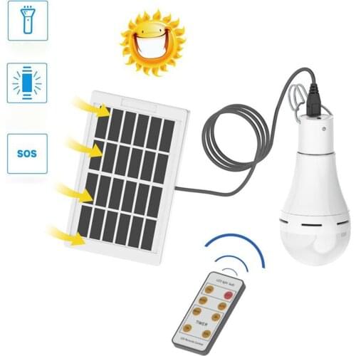 9W Premium Solar Light Bulb, Chicken Coop Supplies Shed Garden Lighting Lamp for Outdoor Hiking Camping Tent Fishing