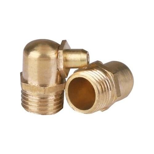 Brass oil mouth copper oil cup oil nozzle oil gun grease gun head bending nozzle M6 M8 M10 M12 M14 M16