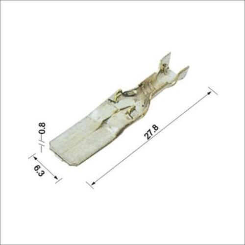 Male connector female wire connector connector terminal Plugs socket Fuse box Wire harness Soft Jacket DJ6119-6.3A/B