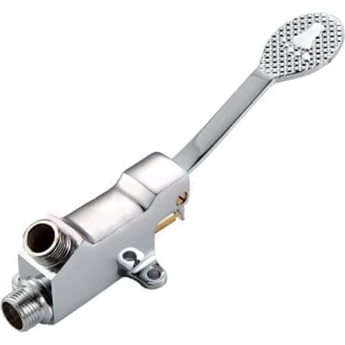 Floor Foot Pedal Control Switch Tap Valve Faucet Basin Single Cold Water Pedal Valve Switch Replacement Accessories