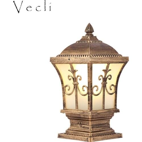Column head lamp courtyard wall lamp gate pillar outdoor waterproof IP65 villa door pier household super bright connection
