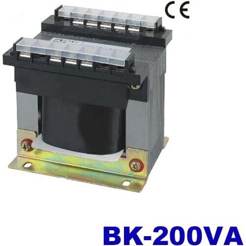 BK-200VA 380V 220V input control transformer 6.3V 12V 24V 36V output small transformer